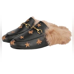 Bees and Star Leather Mules
